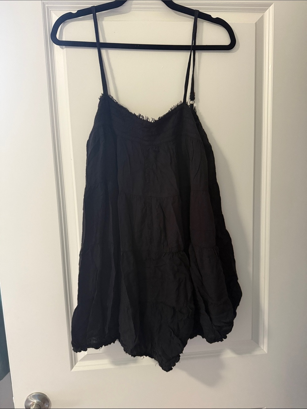 Women’s Black Spaghetti Strap Summer romper - Picture 1 of 1